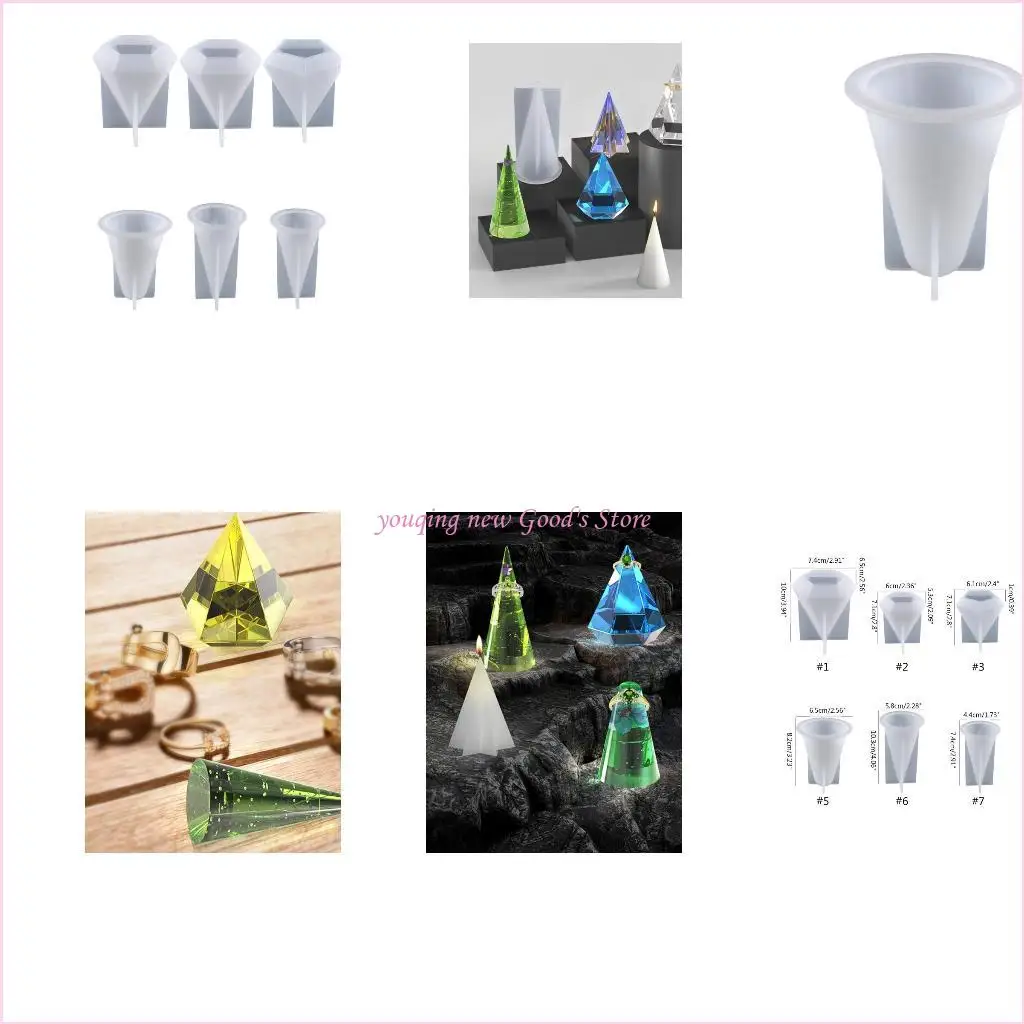 57qa-Кольцо-конусная-пирамида-силиконовая-эпоксидная-смоля