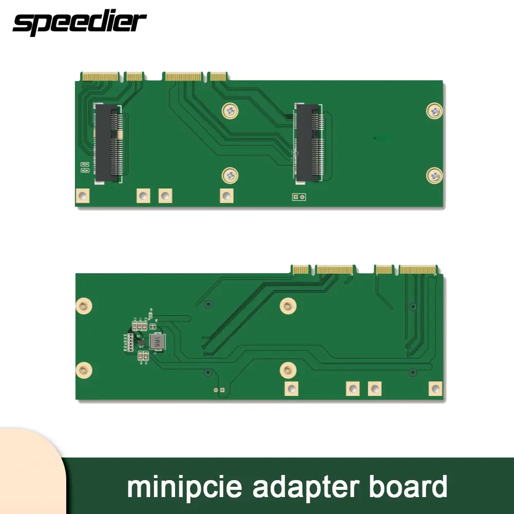 

MikroTik Dual-Frequency Gigabit Soft Routing Network Card Modification Adapter Card MiniPCIe Dual Interface Adapter Card