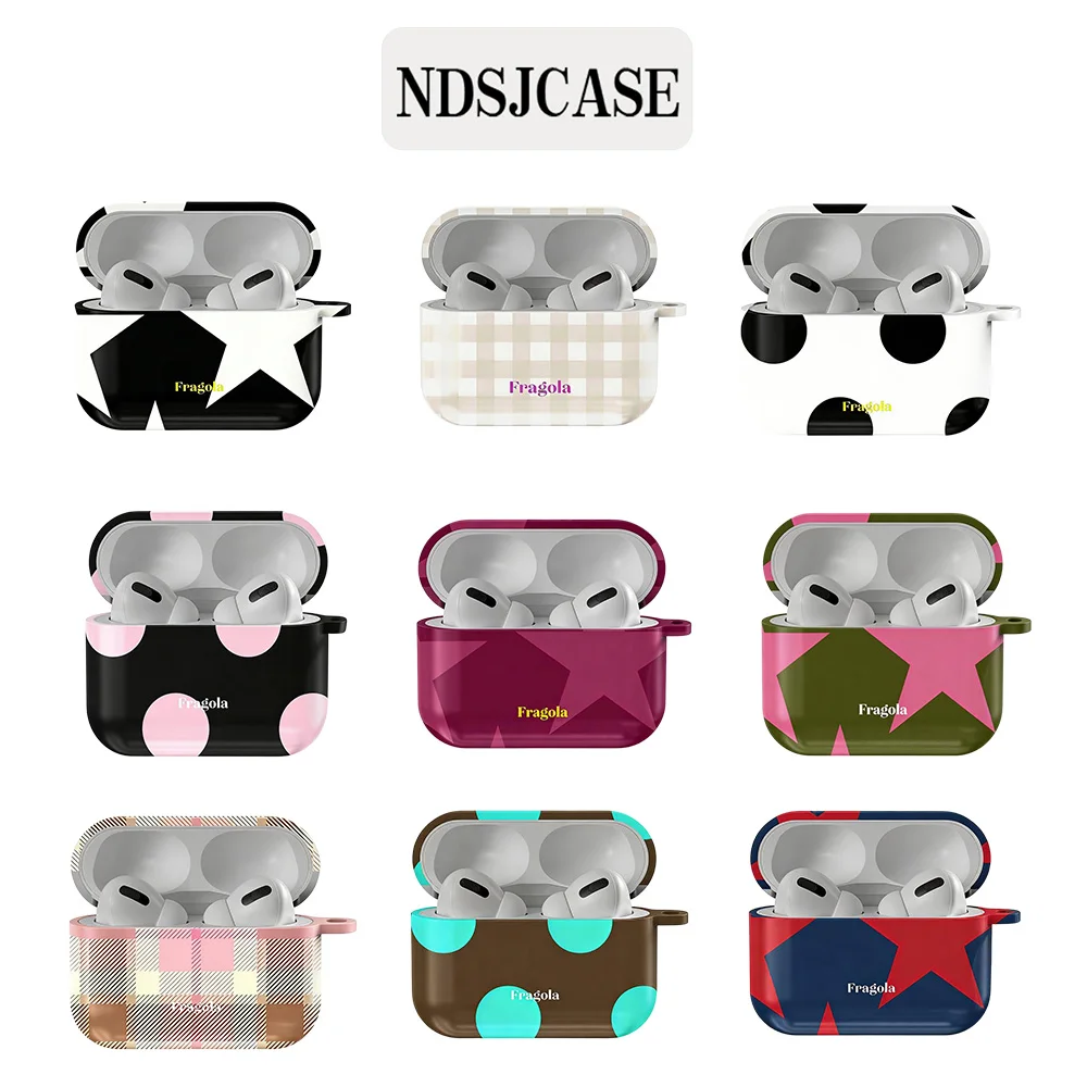 Cream Puff BADDIE Shockproof Protective Glossy HD Hard PC Cover Case For AirPods Earphone 1 2 3 Pro Pro2 With Metal Hook