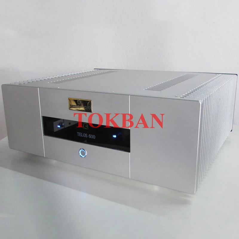 Tokban Reference Goldmund Telos 600 Power Amplifier 220w*2 High Power Class AB Amp Balanced XLR HIFI Amplifier Audio