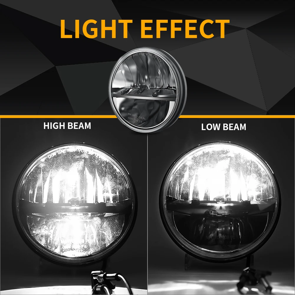CO LIGHT 7 Inch LED Headlight H4 Hi-Low Beam For off-road use 4x4 Jeep Wrangler TJ JK LJ CJ Land Rover Defender Hummer 12V 24V
