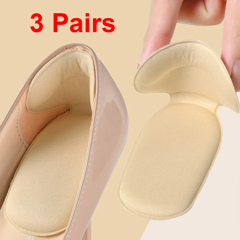 

3/6Pairs Heel Pad With Insoles Attached To The Heel, Memory Foam Insoles High Heels, Anti-Wear Shoe Heel Pads