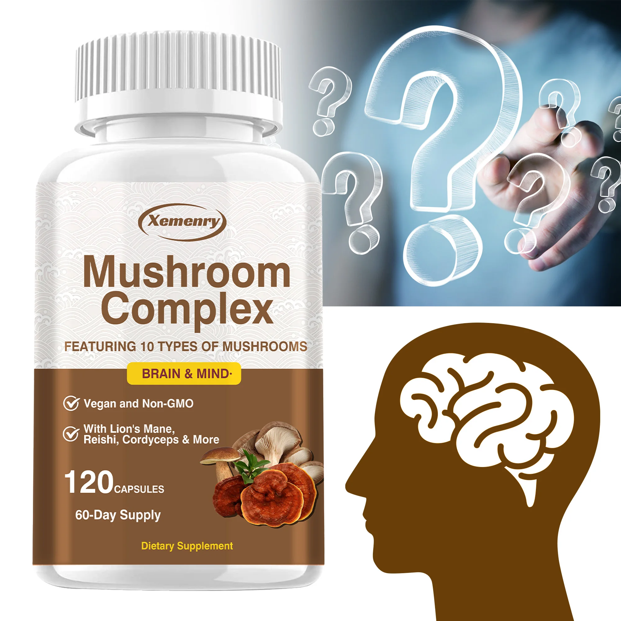 

Грибной комплекс — уменьшает стресс, улучшает качество сна, способствует развитию когнитивной функции мозга, повышает память и концентрацию