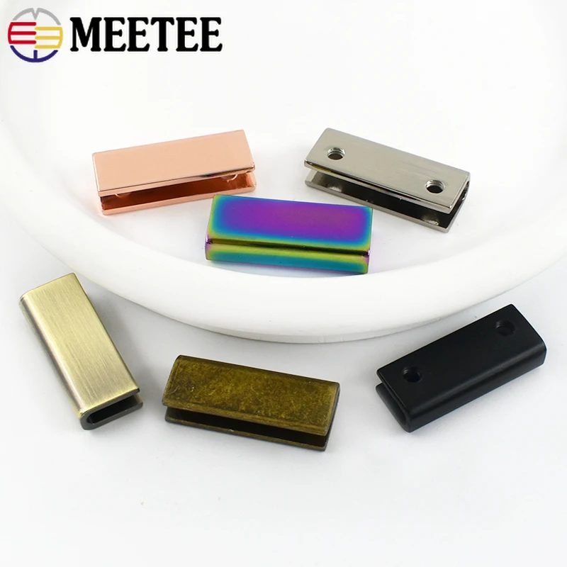 5/10/20Pc 25mm Bag Buckle Metal Clip Buckles with Screws Edges Protector Clasp Bags Strap Tail Clips Clasps Hardware Accessories