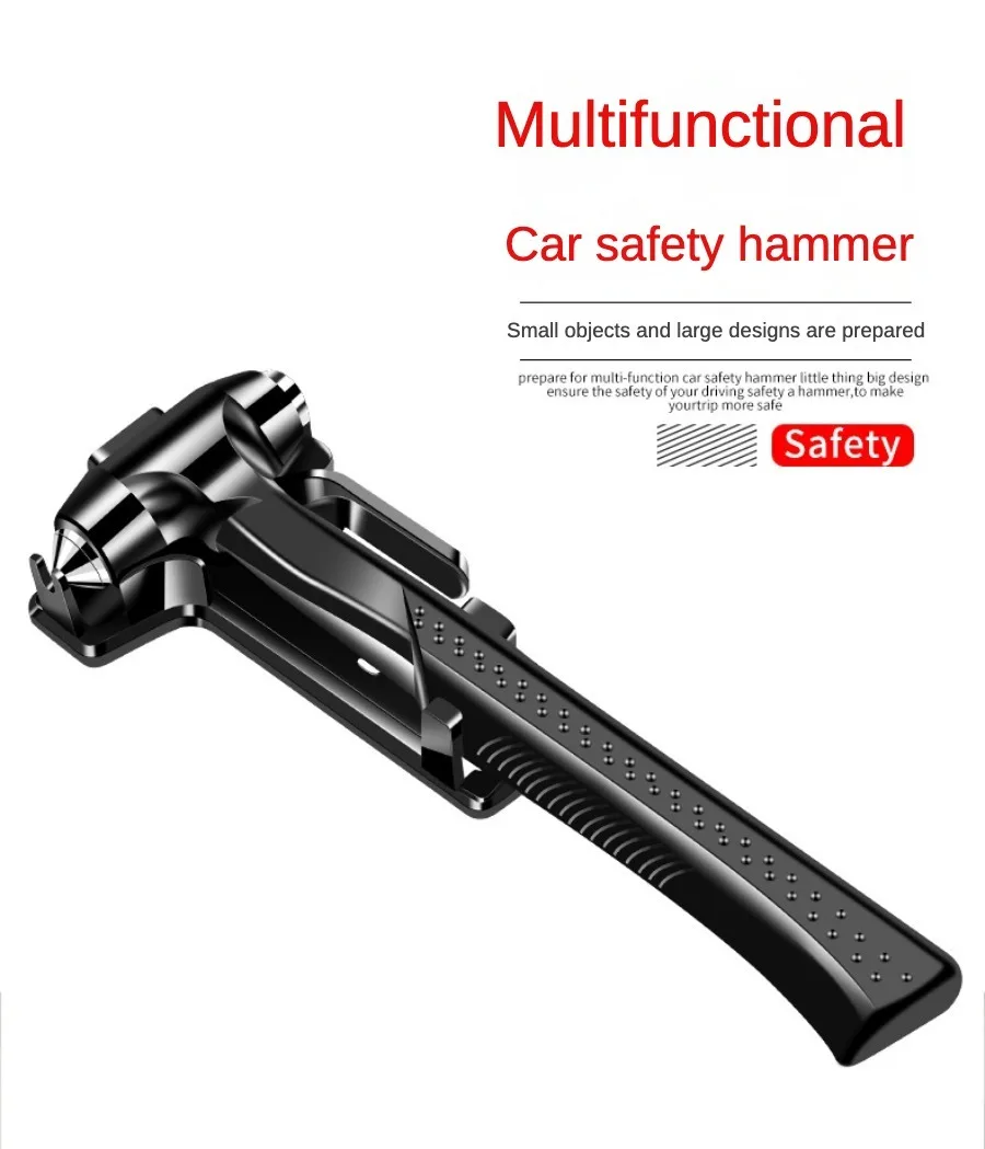 Car metal safety hammer car multifunctional escape hammer car window glass smasher window breakers with cutters