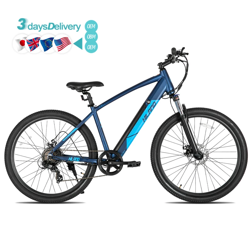 

27,5-дюймовый 7-скоростной электронный велосипед OBM, настраиваемый персональный Zable, вилка с двойным дисковым тормозом, электрический горный велосипед