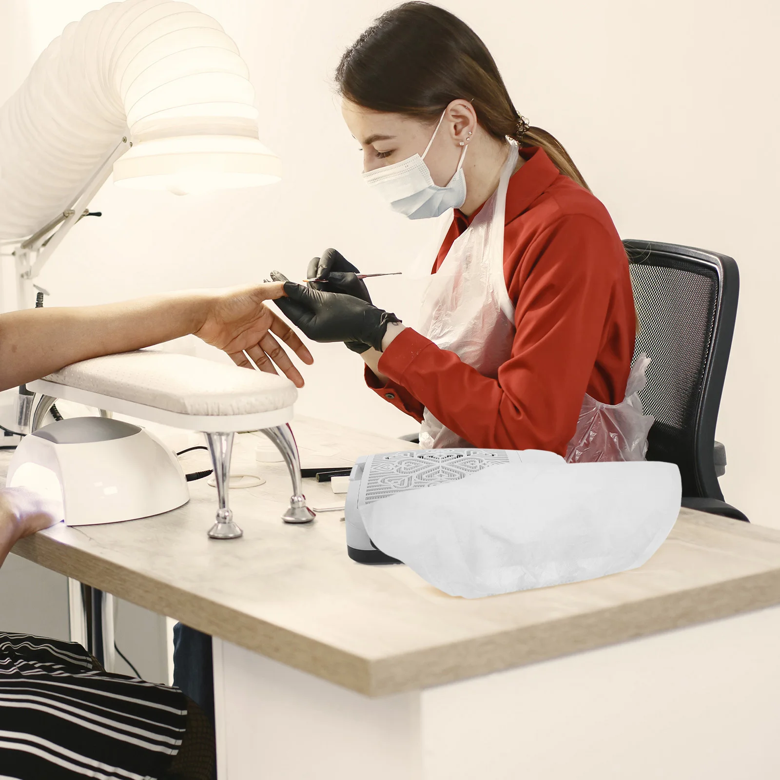 2 stuks nagelstofafscheiderzak niet-geweven vervanging voor manicure pedicure gereedschap zware stofopvangzak salon thuis nagel