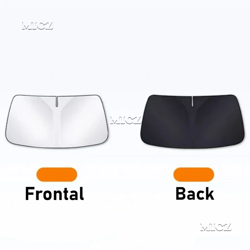 ل JETOUR T2 Shanhai T2 المسافر 2024 2025 2026 اكسسوارات السيارات الزجاج الأمامي ظلة غطاء المضادة للأشعة فوق البنفسجية حماية طوي