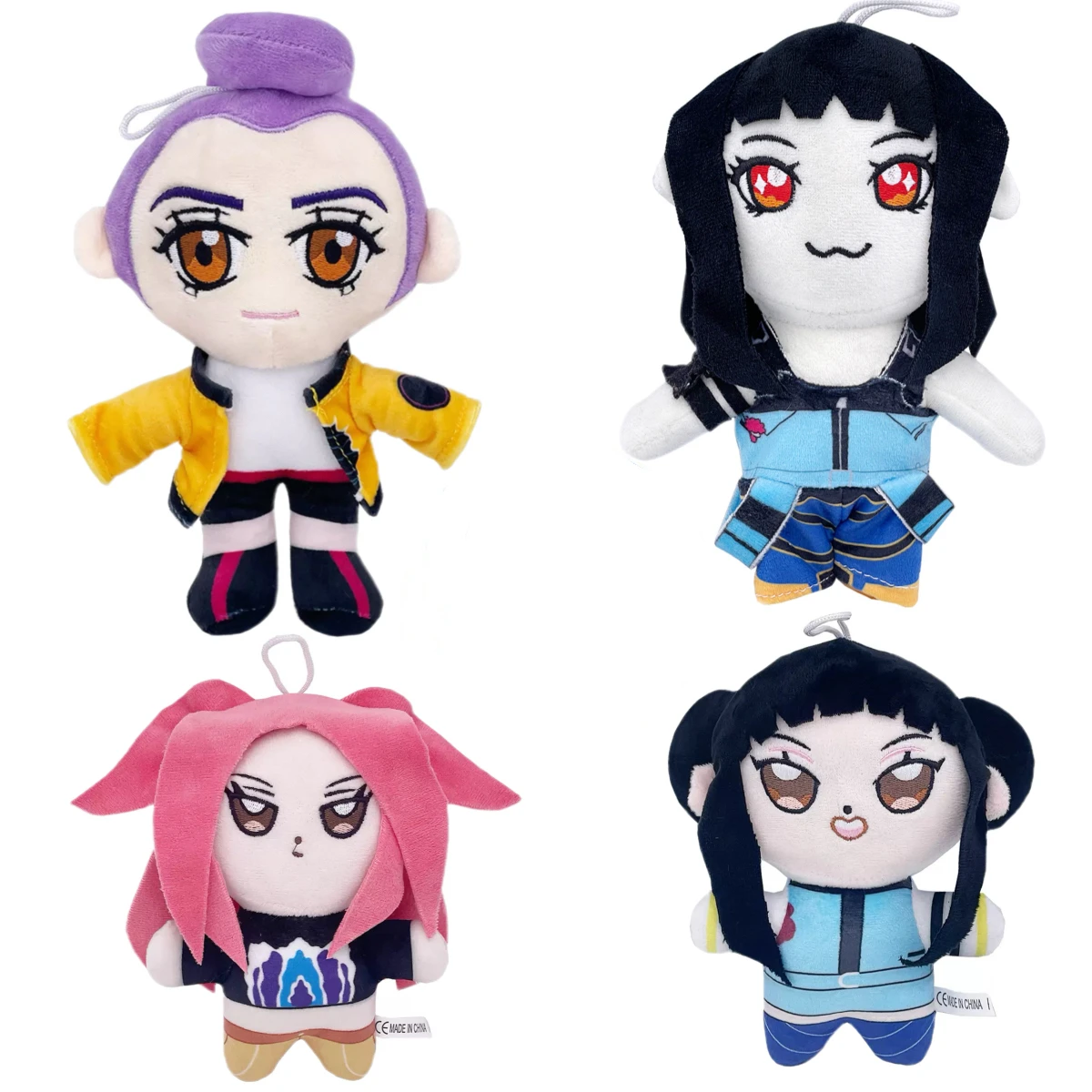 Anime Demon Plush Toys Game Hunters Tiger Stuffed Toy Blue Tiger Animals Plushie Novelty qifts & stickers