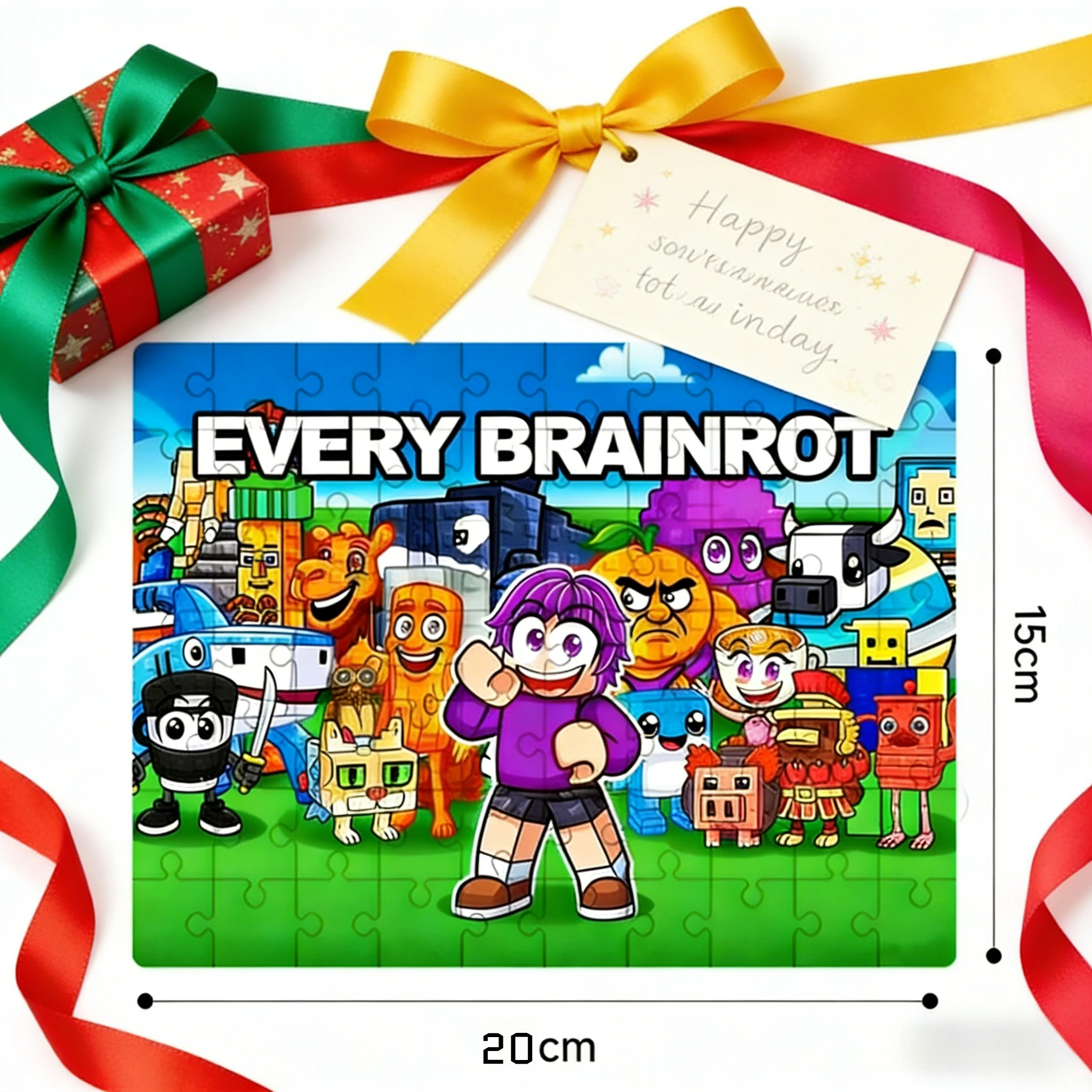 لعبة ألغاز ولوحية ثلاثية الأبعاد من Brainrot الإيطالية الجديدة |   هدية إبداعية للفتيات والأطفال والكبار |