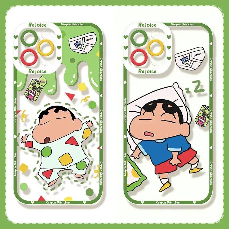 C-Crayon S-ShinChan Phone Case For Xiaomi Redmi Note 13 12 11 Pro Plus 4G 5G 12S 11S 10 10S 9 9S 8 13C 12C 10C Silicone Cover