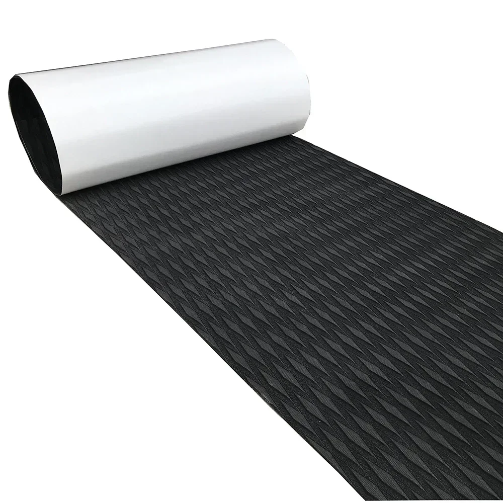 Diamond Lines EVA Foam Bootdekmat voor kajak Zelfklevende vloermatten Fishin Marine Yacht Traction Grip Pad Grijs - afbeelding 1