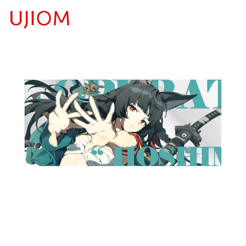 UJIOM Zenless Zone Zero Miyabi Cool Wall Sticker Amusing Anime Long Strip Laptop Desk Decals Fashion Bedroom Accessories