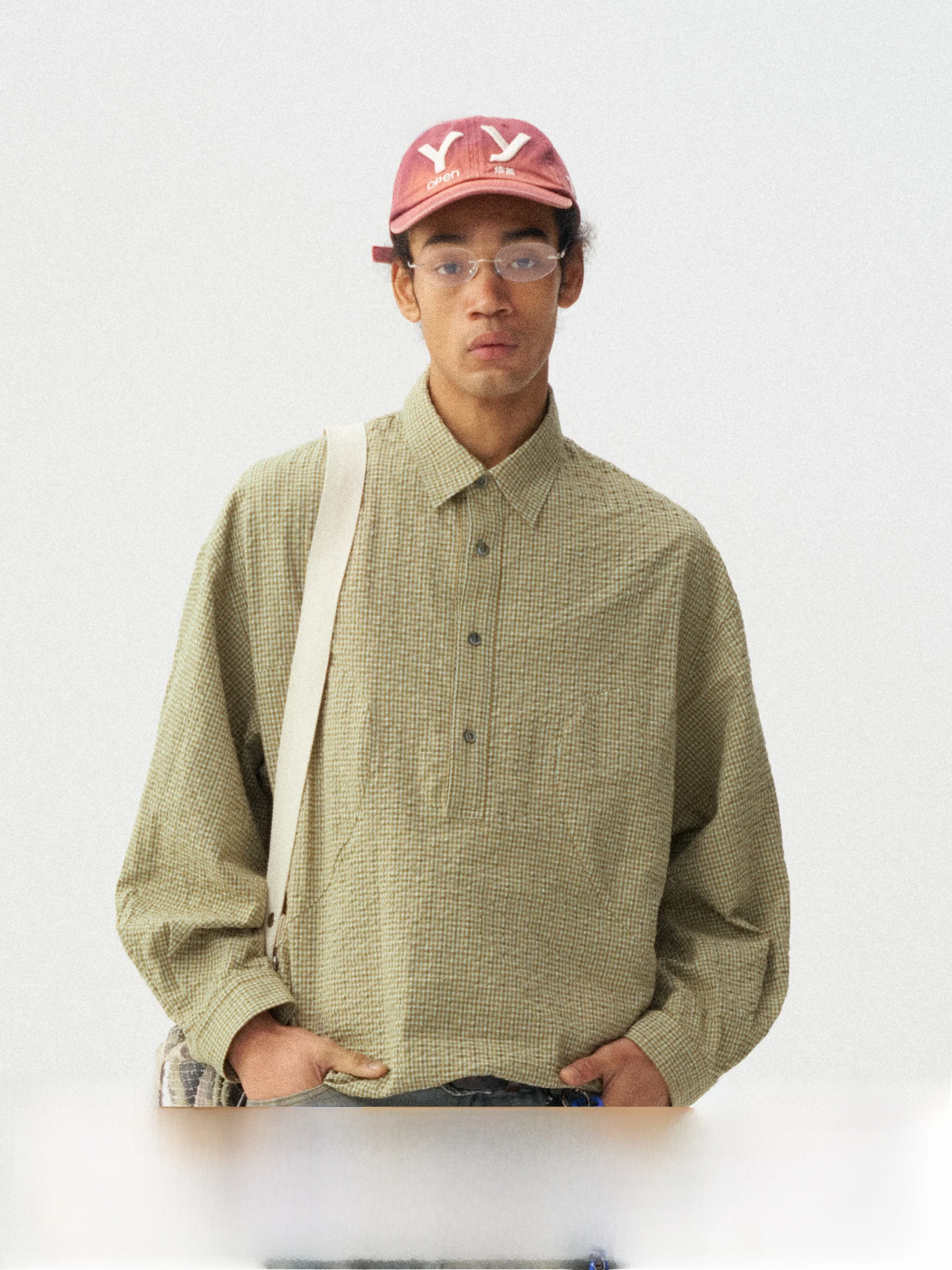 

Повседневная свободная рубашка Monterest с полуоткрытой планкой, изогнутым кроем и рукавами-баллонами, из полиэстера, лиоцелла и спандекса, для молодежи, на каждый день, с длинными рукавами