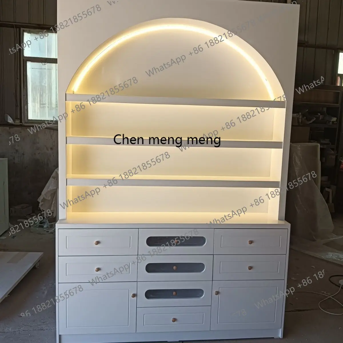 

New, high manicure and eyelashes, storage cabinet, with paint, cabinet