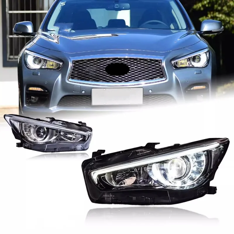 

Eosuns Headlight Assembly For Infiniti Q50 2014-2019 modified LED Daytime Running Light Turn signal deluxe lamp