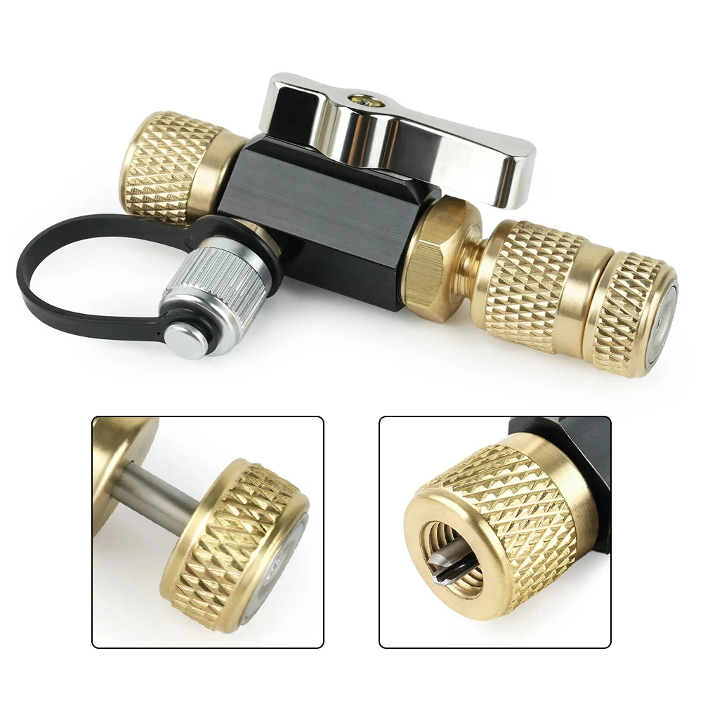 YAFEX Vacuum-Rated Valve Core Removal Tool Black 1/4