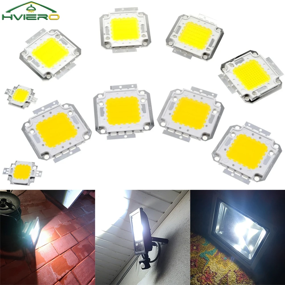 

10W 30W 100W LED Light Chip Warm White DC 12V 36V COB Integrated LED Lamp Chip DIY Lighting Projects Floodlight Spotlight Bulb