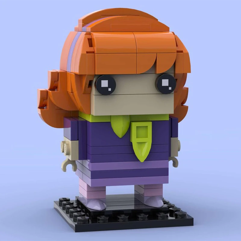 

129 шт. MOC Daphne Blake Scoobyes-Doo модульный персонаж DIY модель строительные блоки развивающие игрушки подарок для детей