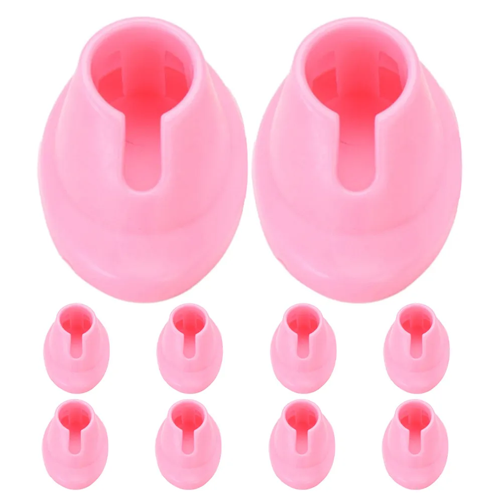 10Pcs Silicone Nail Polish Holder Stand Flexible Anti-Spill Nail Bottle Rack Stable Base Manicure Display for Home Salon