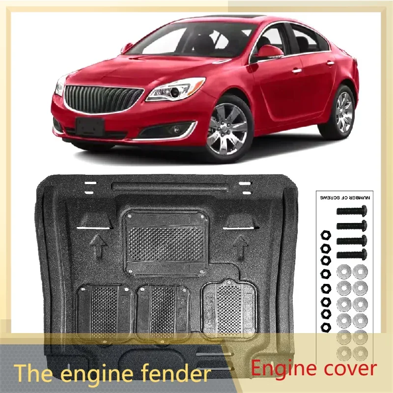 For Buick Regal 2.0T 2009-2016 Black Under Engine Guard Plate Splash Shield Mud Fender Cover Mudguard Protector