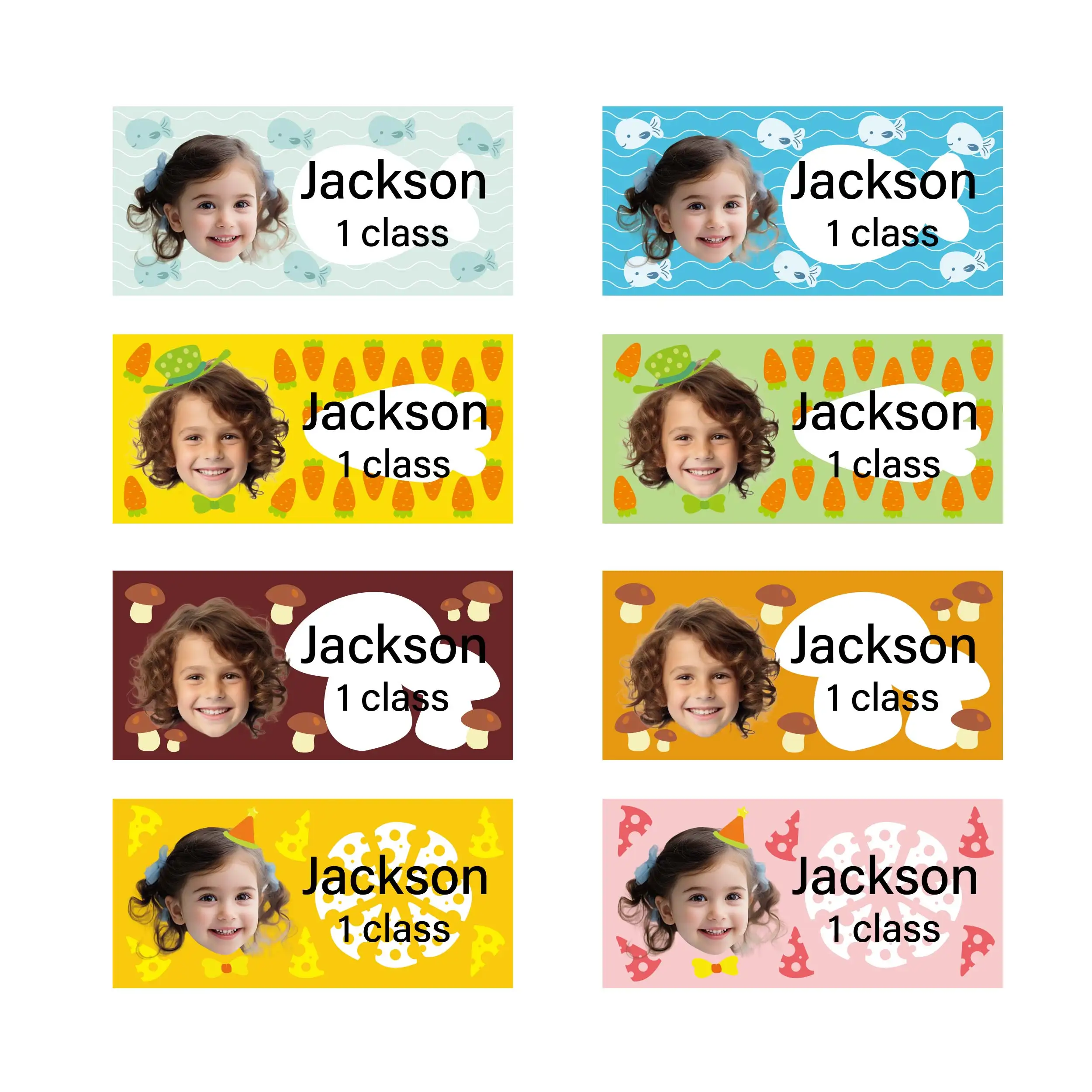 Personalized Label colorful Stickers - Custom Name Stickers for Water Bottles, Cups, and Children's Stationery Waterproof - ZP1