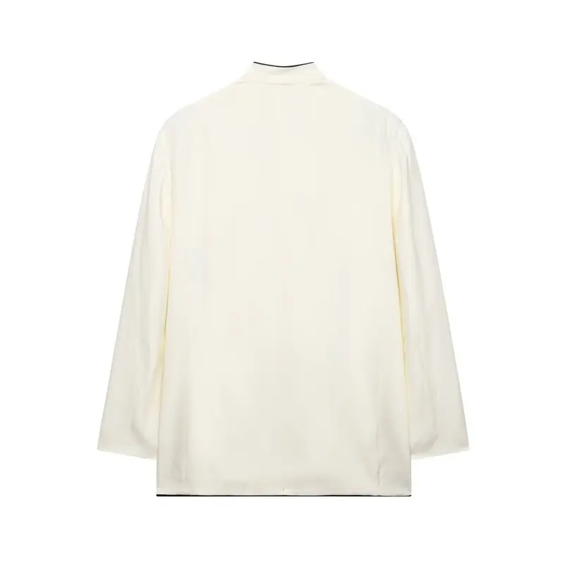 Estate 2025 Nuovo set da donna Faion con cappotto con finiture colorate Colion e pantaloni lunghi a vita media per lavoro e lavoro