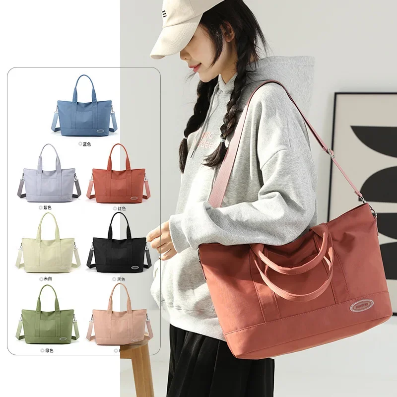 

Cross-Border New Large Capacity Tote Bag 2023 New Shoulder Bag Bag Casual Korean Fashion Lady Solid Color Tote