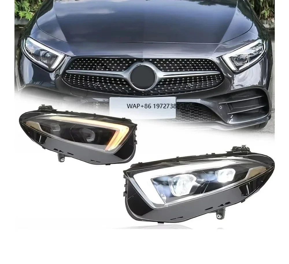 CLS C257 Headlights 2018-2023 DRL LED Upgrade Headlamp Turn Signal Head Lamp Modified Assembly Signal Accessories