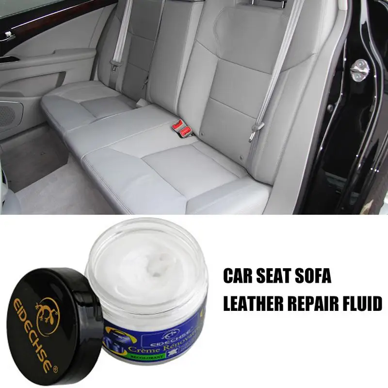 Leather Recoloring Cream Vinyl Leather Repair Kits Restore Agent Repairing Cream For Furniture Jacket Sofa Boat Car Bicycle Seat