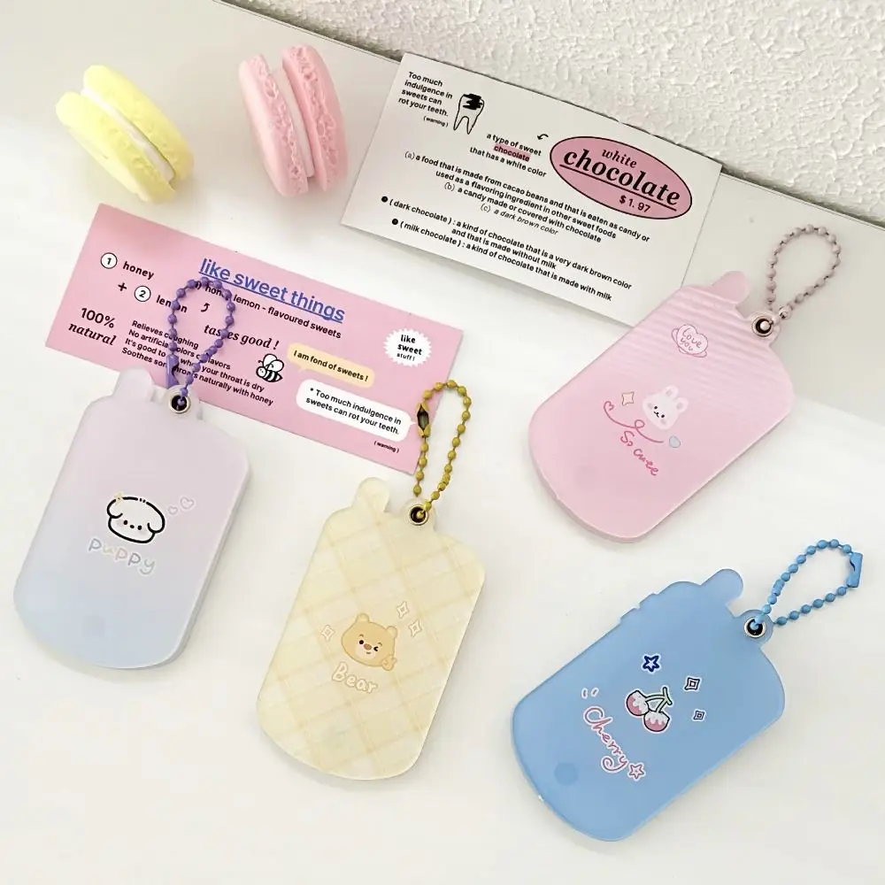 PVC Kpop Photocard Holder Mini Phone Dog Idol Card Display Protector Decoration Creative Access Card Protective Case