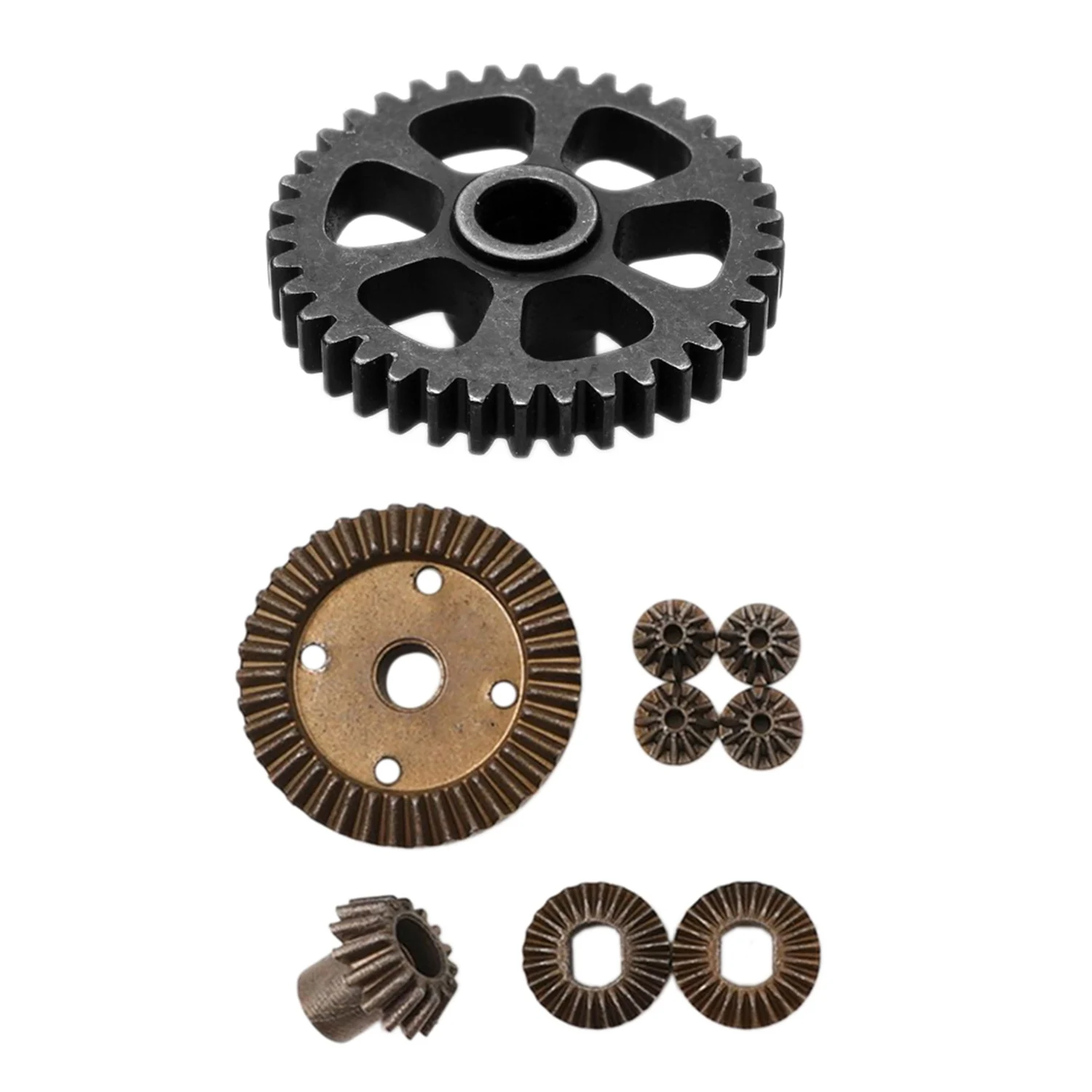 ترس تخفيض المعادن AA84 + ترس المحرك لـ Wltoys A949 A959 & لـ A949 A959-معدن تفاضلي لـ Wltoys 1/18 A949 A959