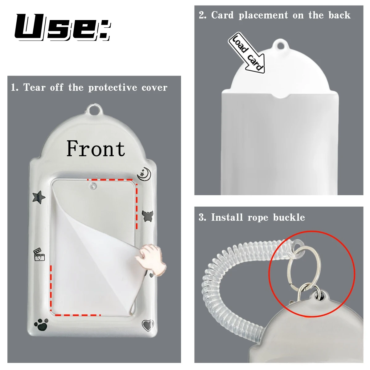 Angel Wing Pattern Combination Card Holder Series, 3-3.5-Inch Photo Card Storage Display Folder, Celebrity Small Card Collection