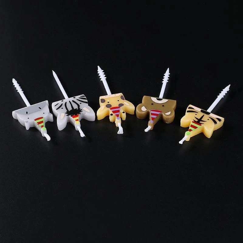 Y3NB Set of 5 Cartoon Animals Birthday Cartoon Birthday Candles