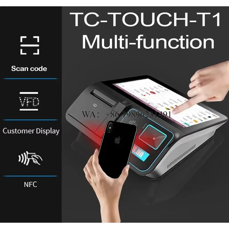 Latest 11.6 Inch All-in-One Android System Touch Screen POS Terminal for Meal Delivery with Scanner and Printer