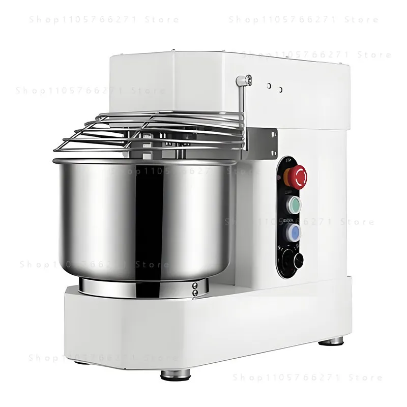 Commercial small 10L–15L fully automatic mixer, low-noise variable frequency multifunctional dual-speed dough mixer