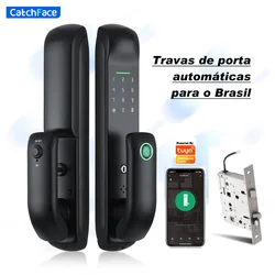 Electronic Mortise Automatic Fingerprint Digital Smart Door Lock WiFi TUYA APP Password IC Card Security