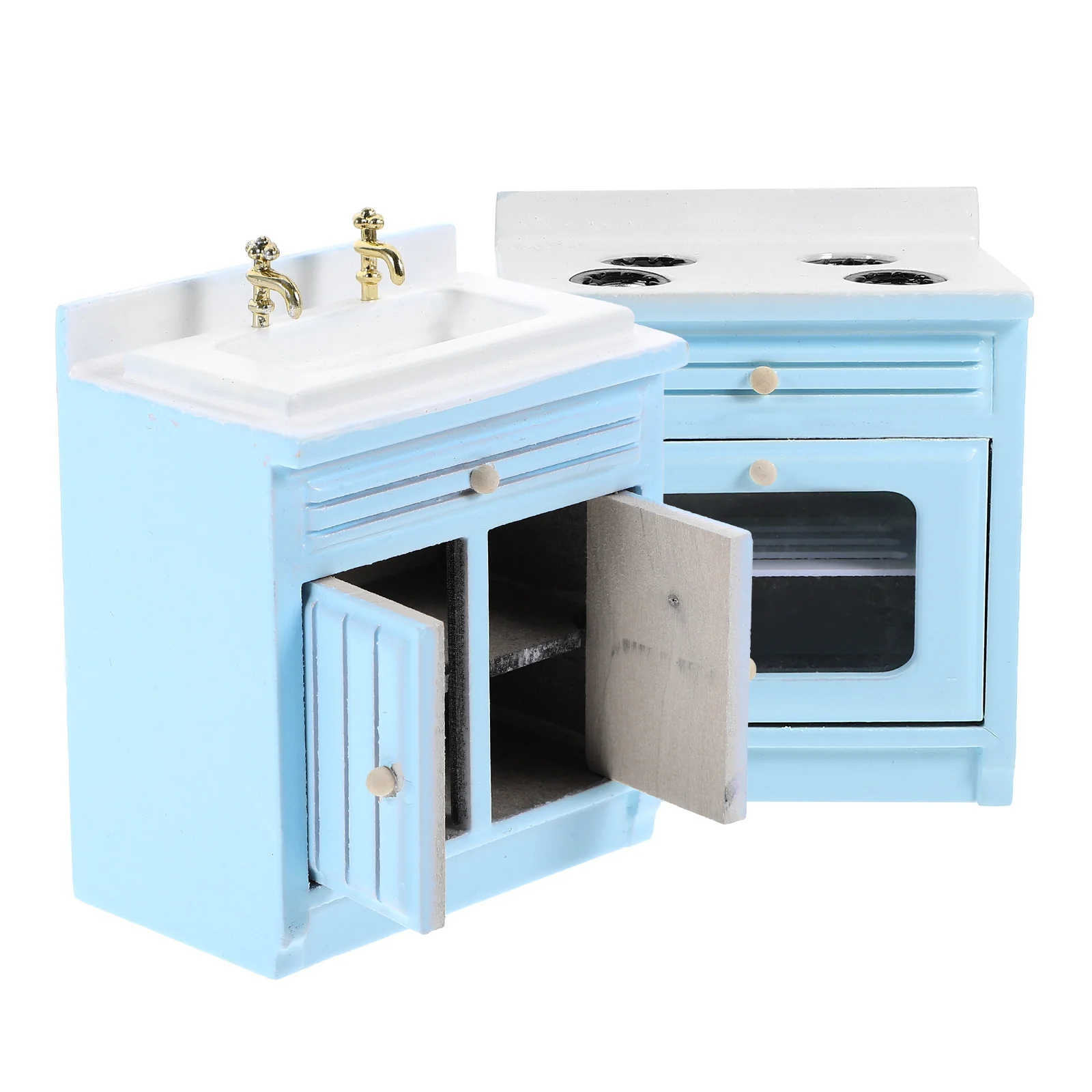 Mini Küche Zubehör Container Miniatur Möbel Modell Herd Prop Spielzeug Zimmer Kochen Holz Haus Versorgung Dekor