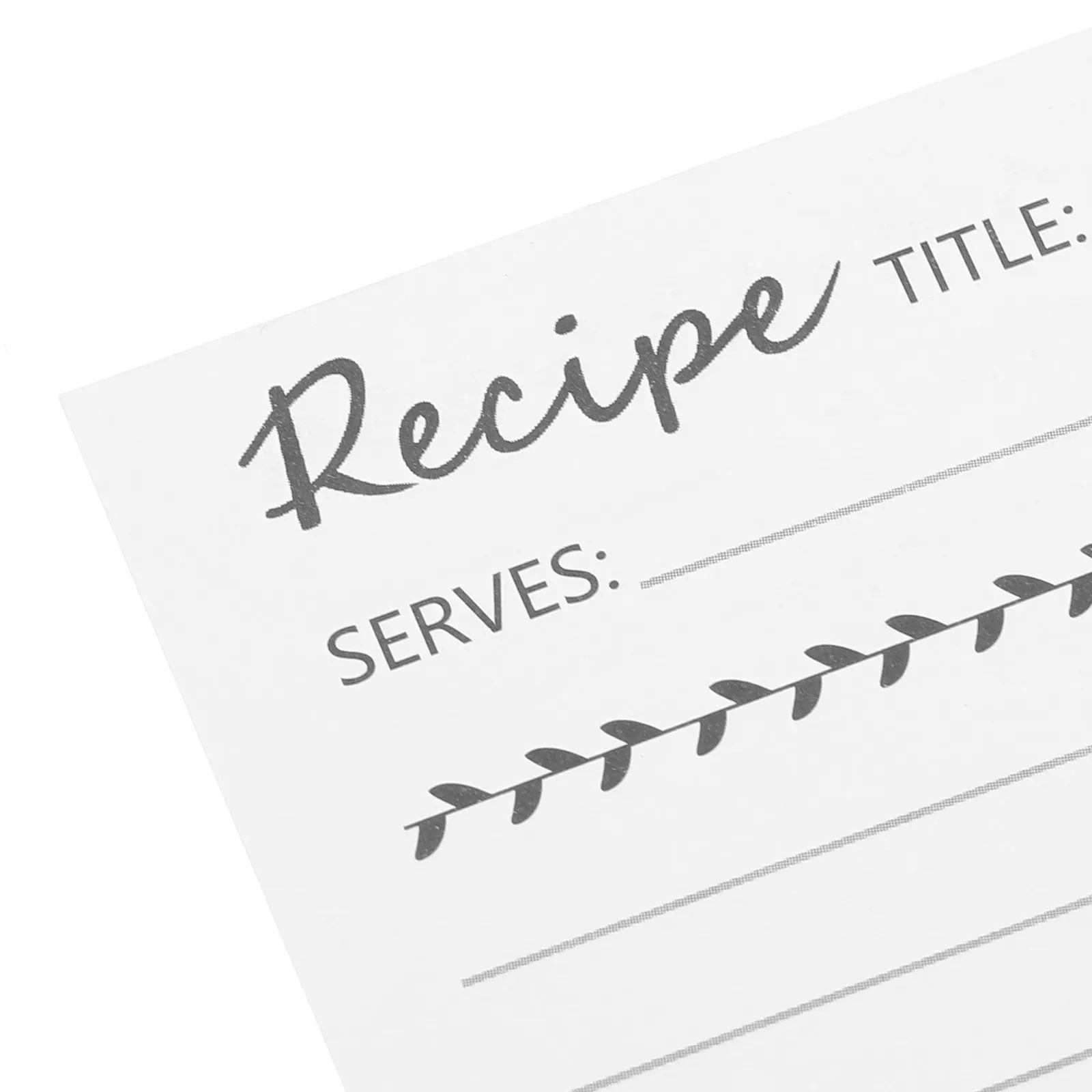 50Pcs Blank Kraft Recipe Cards 4x6 Inch Thick Cardstock Vintage Writable Kitchen Food Cards for Family Cooking Meal Planning