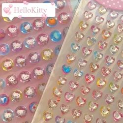 Sanrio Stickers HelloKitty 3D Crystal Diamond Stickers Cute Mobile Phone Case Water Cup Guitar Decoration Stickers Wholesale