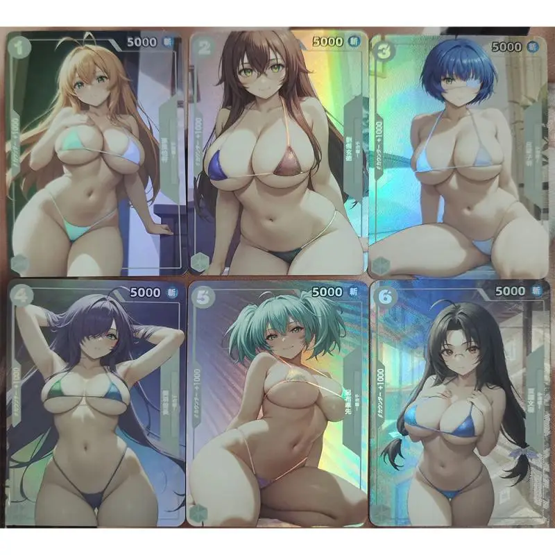 Anime Goddess Story DIY ACG Hancock Nami Hyuga Hinata Shinano Collectible Card Mitsuri Yamato Robin Toys for boys Birthday Gift