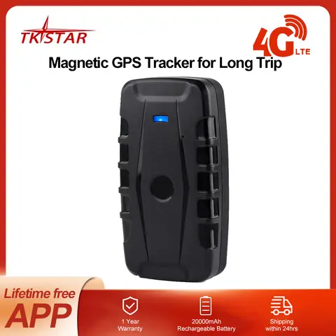 TKSTAR TK918 4G 자동차 GPS 트래커 자기 차량 GPRS 로케이터 20000mAh 긴 대기 시간 방수 충격 드롭 알람 무료 APP