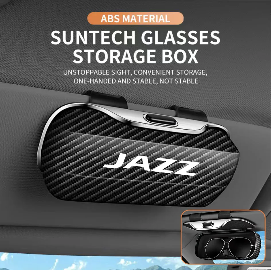 

Leather Car Glasses Case Sunglasses Storage Box Clip For Honda Civic Accord Vezel Fit CRV HRV Crz Hrv Polit Jazz Jade Accessory