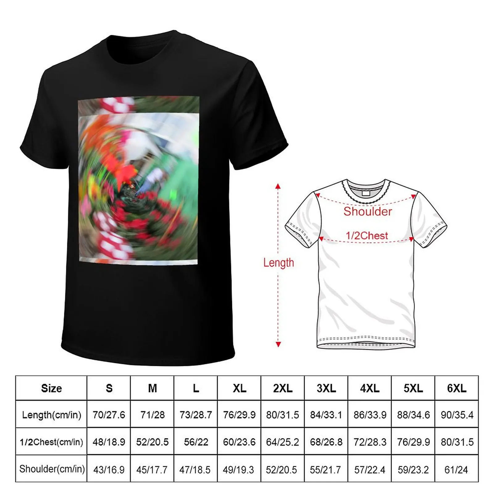 Wizard of Spins T-Shirt Sports Casual Short Sleeve Cotton Tee