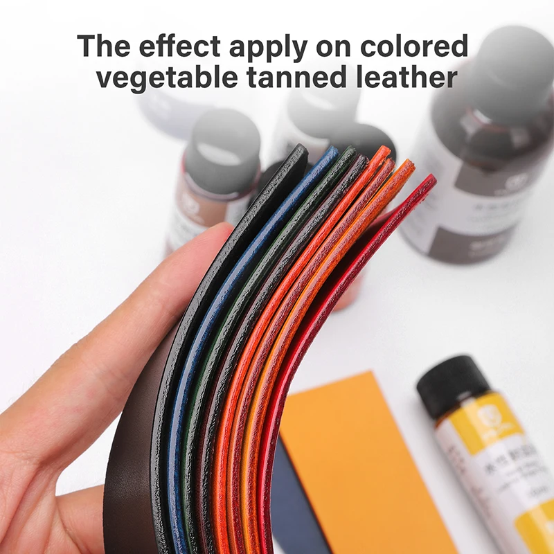 WUTA 30ml Leather Edge Finish Color Edge Sealing Liquid Water-Base Coating Painting Agent Italy Imported DIY Leather Craft Tools