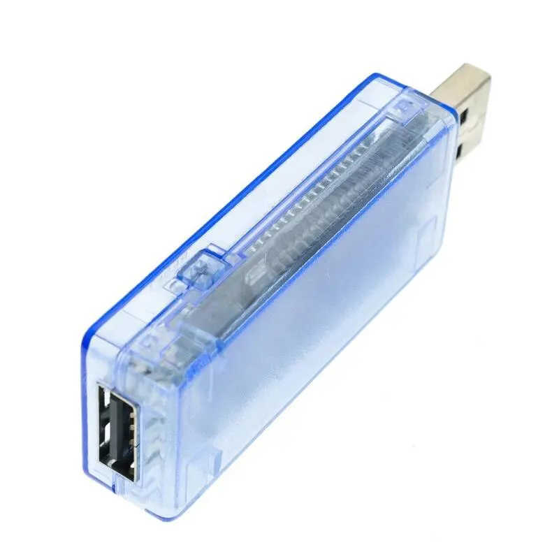 Probador de batería USB transparente azul voltímetro capacidad de corriente cargador medidor de energía móvil hogar inteligente prueba de sincronización portátil V20