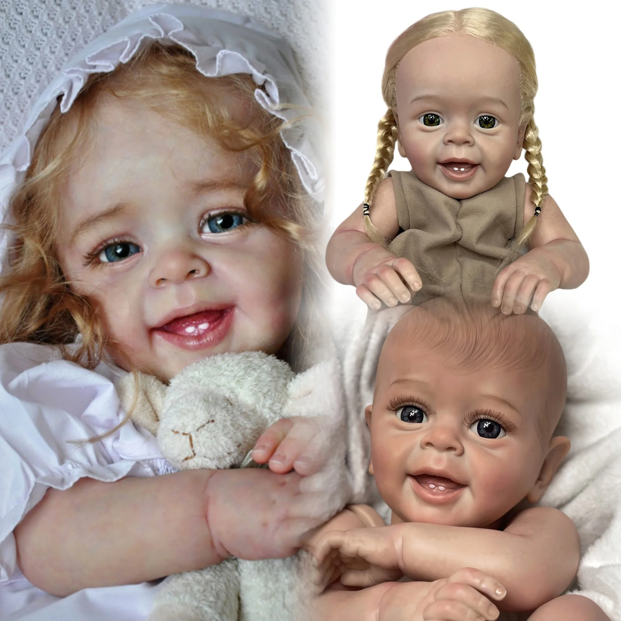 

55cm Painted Yannik Reborn Doll Kits Cuddly Bebe Reborn DIY Vinyl Bebe Kits Lifelike Real Reborn Dolls Kit Reborn Sin Pintar