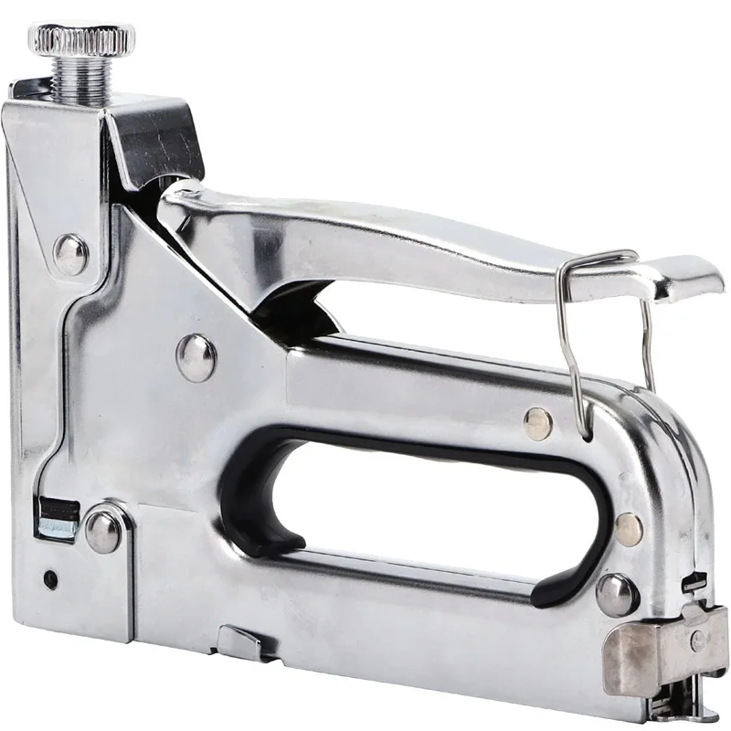 Manual stapler for fixing upholstery materials