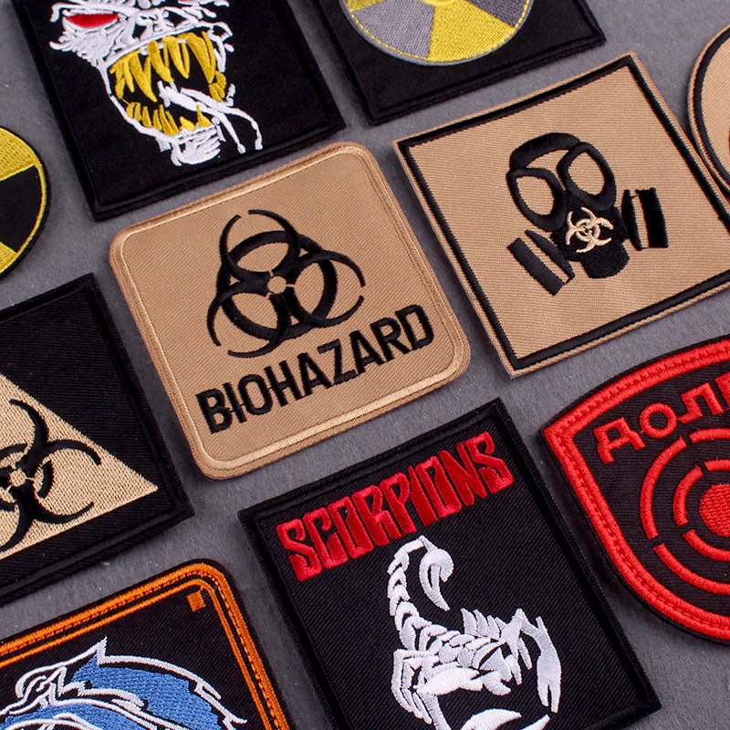 Biochemical Patch Embroidered Patches On Clothes DIY STALKER Badges On Backpack Nuclear Clothes Stripes Iron Patches On Clothing