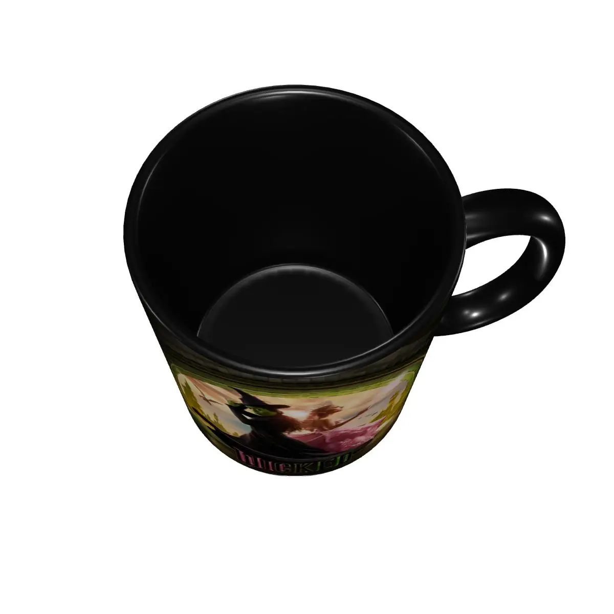 Wicked Musical Movie Merch Mug Novelty Coffee Cup Elphaba and Glinda Print Logo Cup